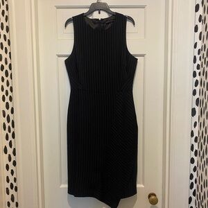 WHBM work dress pinstripe 8P